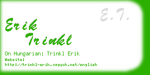 erik trinkl business card